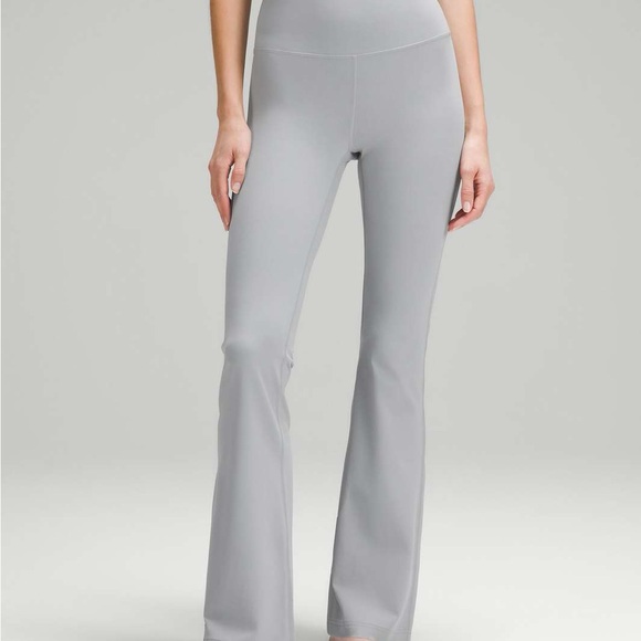 Lululemon Groove Super High Rise Nulu Flared Pant - Rhino Grey - Matching Set - Picture 2 of 3